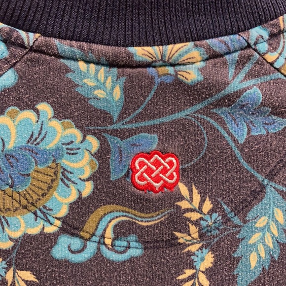 SHERPA Floral Zip Up Jacket Womens Size S - Picture 4 of 15